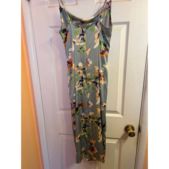 Women's re:named Floral Blue Dress Size S - Picture 3 of 8